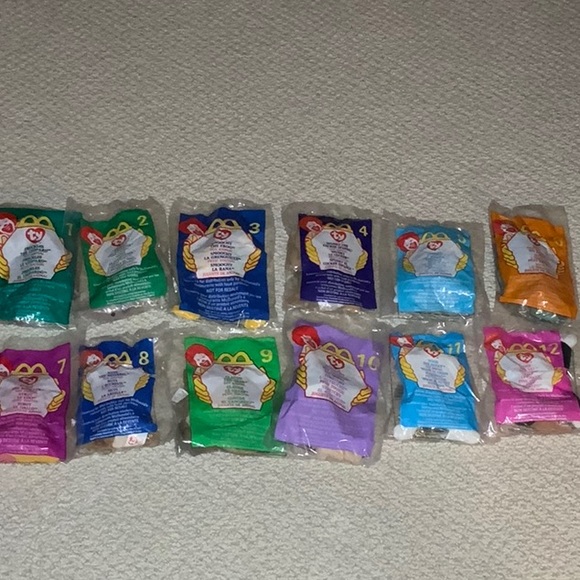 1999 Ty Beanie Babies X McDonalds Collection Of 12 IOP - Picture 1 of 10
